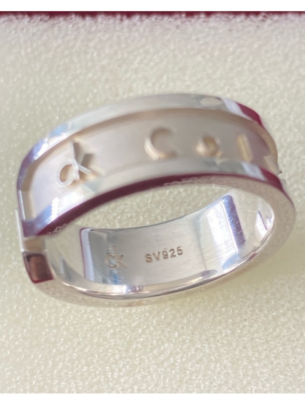 Calvin Klein Sterling Silver Ring 6.5